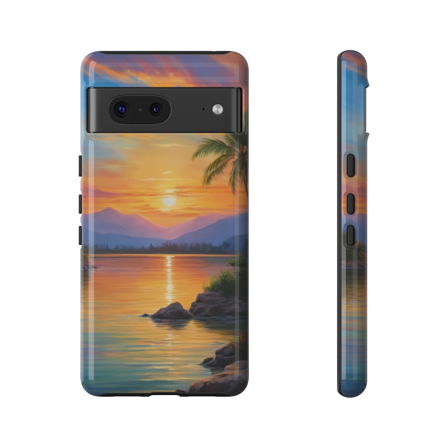 Sunset Serenade Phone Case for iPhone 8–16 Pro Max, Pixel 5–8 Pro, Galaxy S10–S24 Ultra - Designed by Thalia