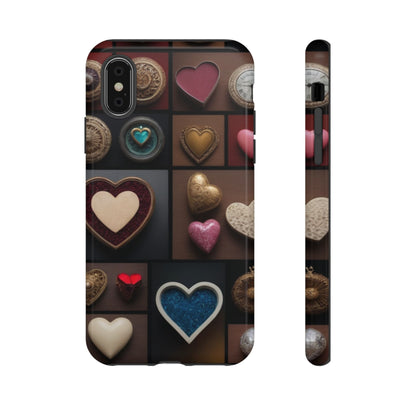 Love Button Phone Case for iPhone 8–16 Pro Max, iPhone 8 Plus–13 Mini, iPhone XS–XS Max, iPhone 11–14 Pro Max - Designed by Thalia