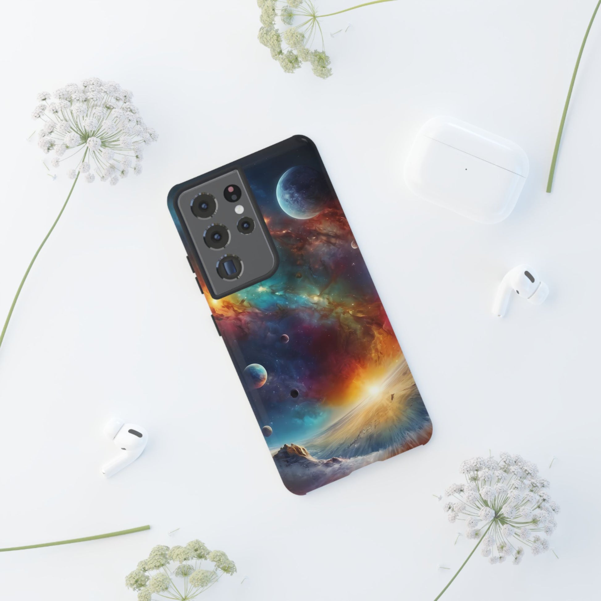 Cosmic Voyage Phone Case for iPhone 8–16 Pro Max, Pixel 5–8 Pro, Galaxy S10–S24 Ultra - Designed by Thalia