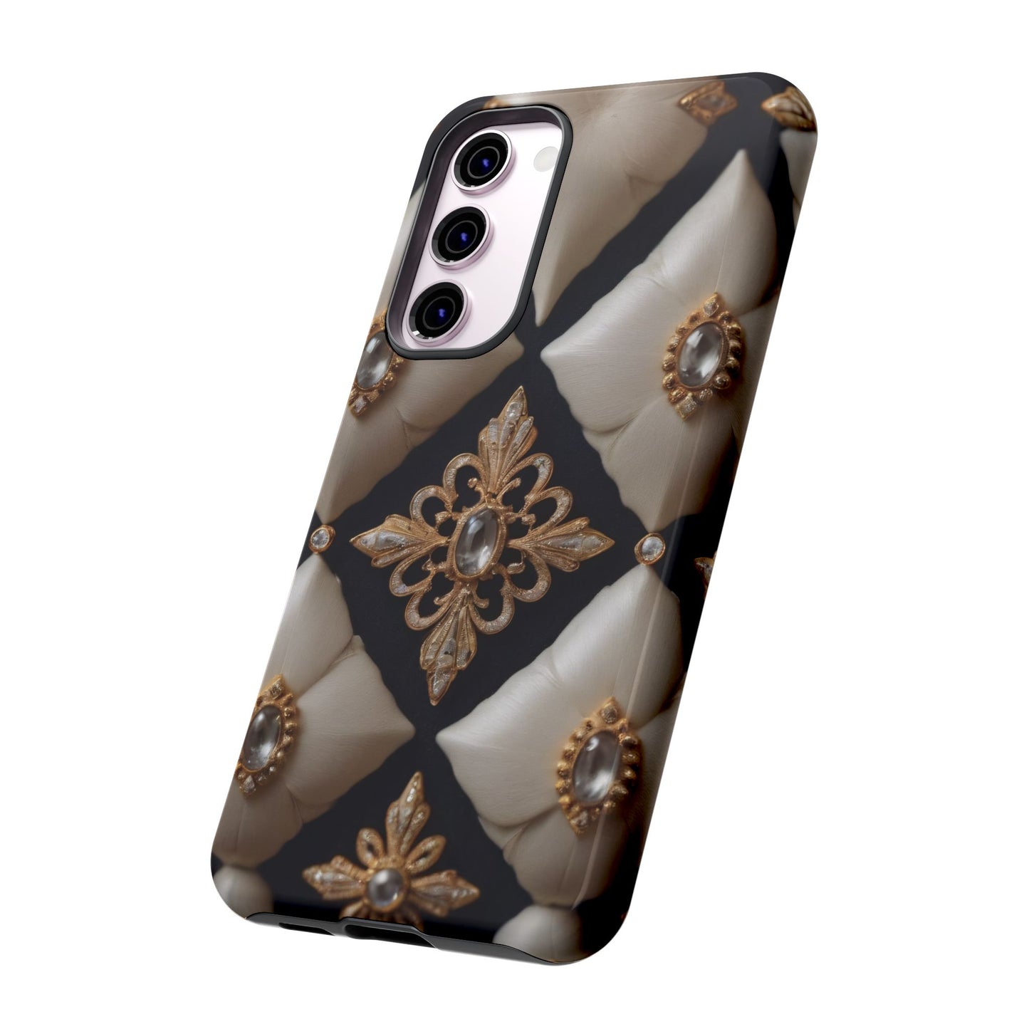 Diamond Solstice Custom Phone Case for iPhone 8–16 Pro Max, Pixel 5–8 Pro, Galaxy S10–S24 Ultra - Designed by Thalia