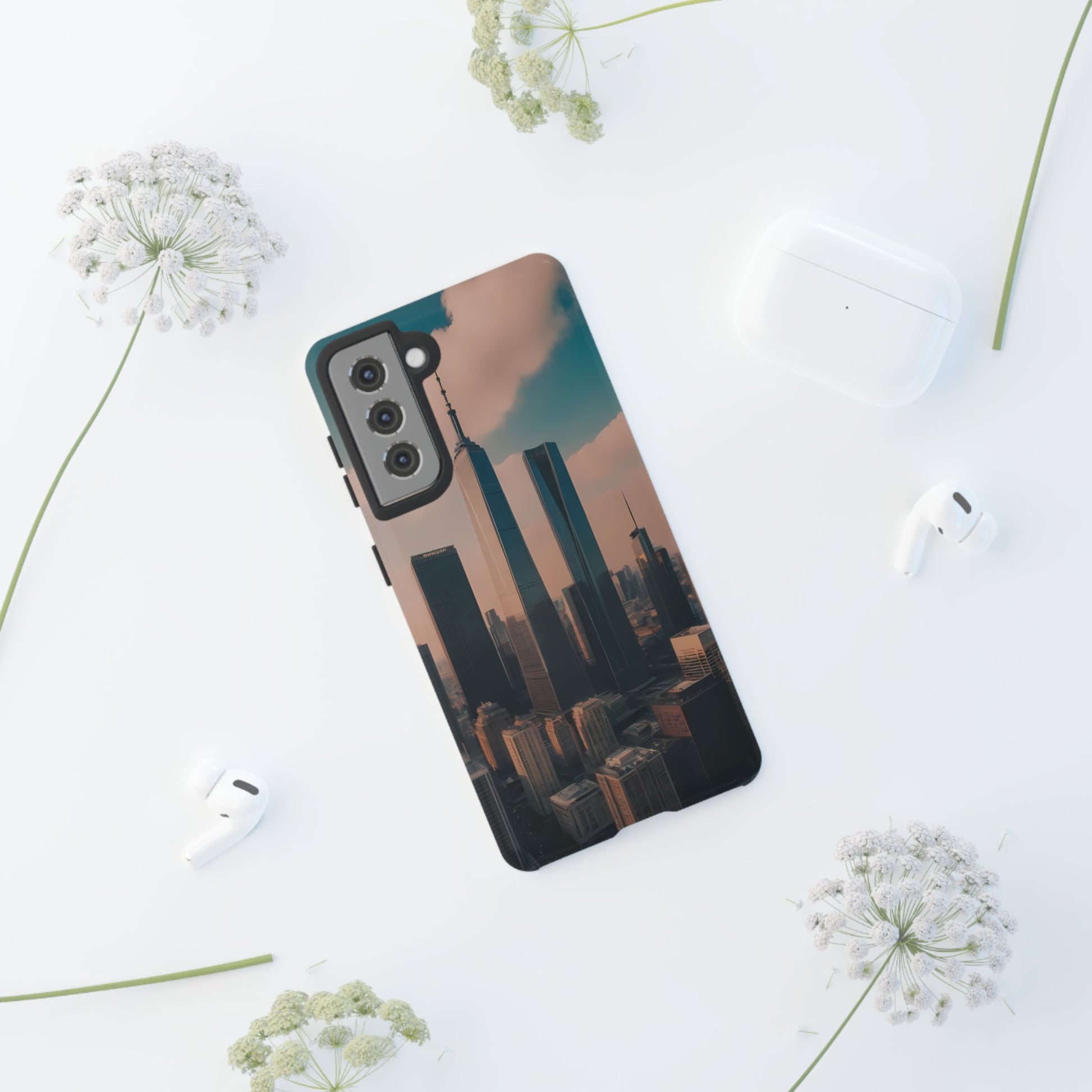 City Skylines Custom Phone Case for Samsung Galaxy S10–S10 Plus, S20–S20 Ultra, S21, S22, S23, S24 Ultra - Designed by Thalia