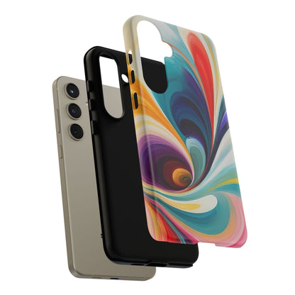 Abstract Elegance Phone Case for iPhone 8–16 Pro Max, Pixel 5–8 Pro, Galaxy S10–S24 Ultra - Designed by Thalia