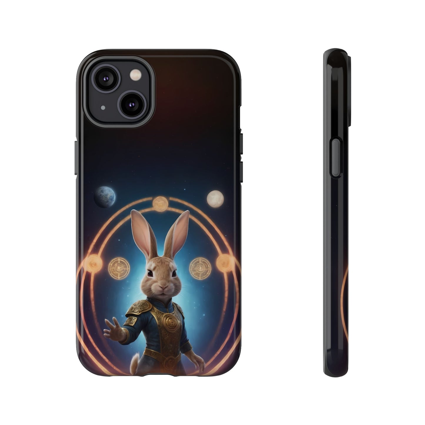 Chinese Zodiac Rabbit Phone Case for iPhone 8–16 Pro Max, iPhone 8 Plus–13 Mini, iPhone XS–XS Max, iPhone 11–14 Pro Max - Designed by Thalia