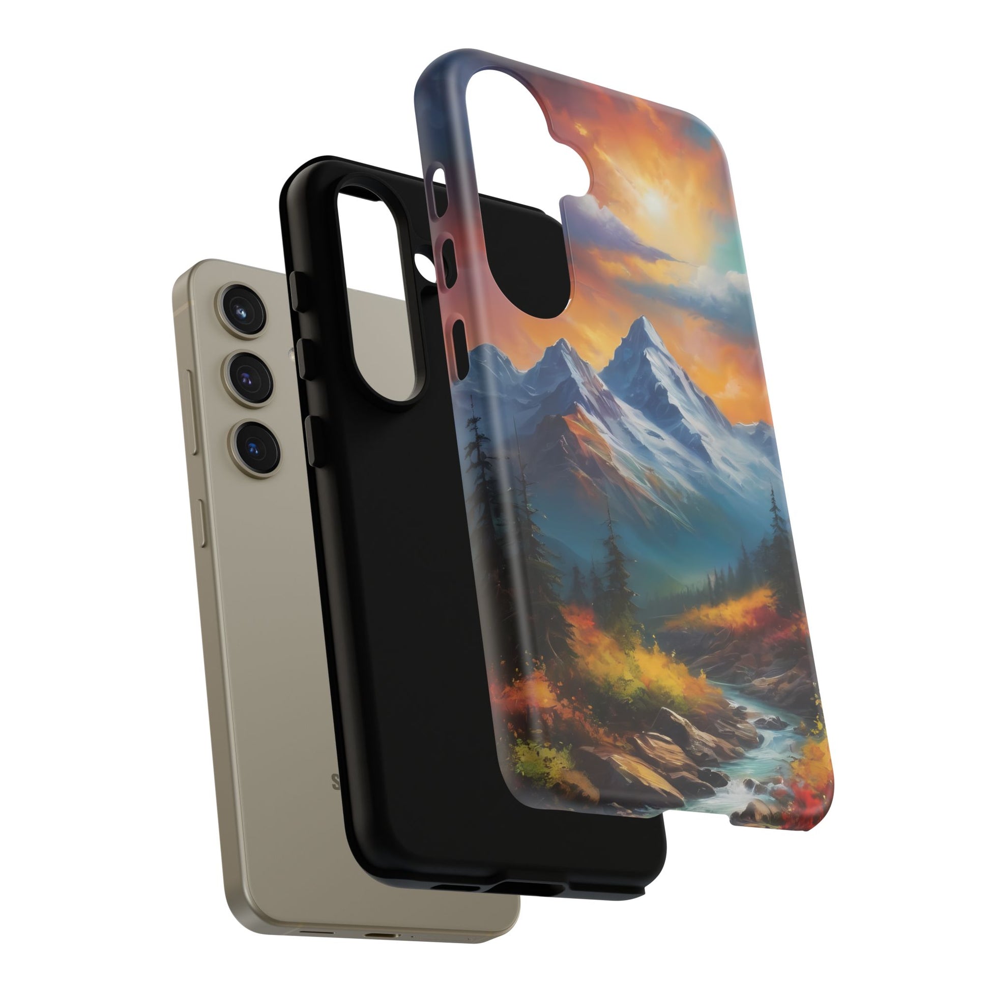 Mystic Mountains Phone Case for iPhone 8–16 Pro Max, Pixel 5–8 Pro, Galaxy S10–S24 Ultra - Designed by Thalia