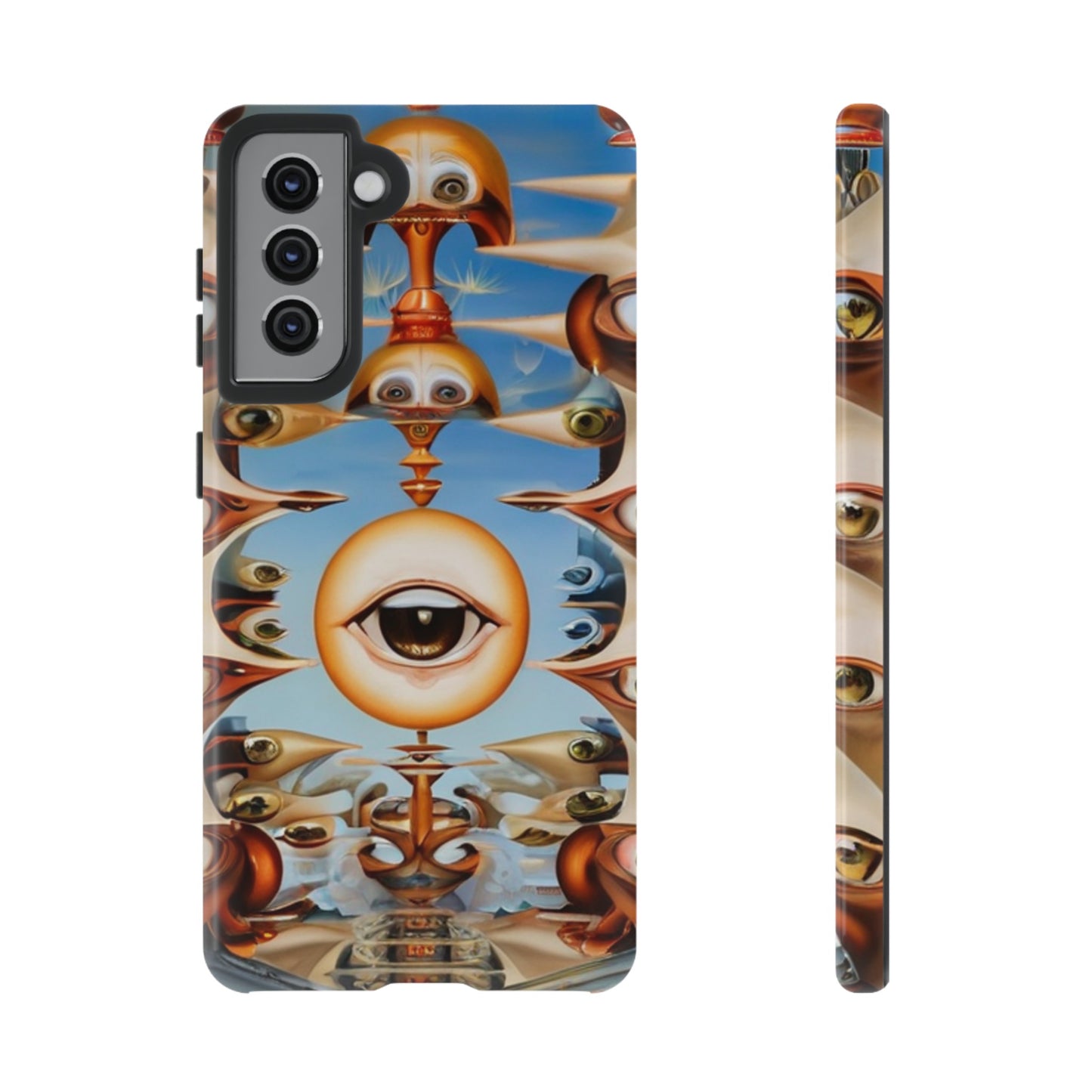 Surreal Suspect Phone Case for iPhone 8–16 Pro Max, Pixel 5–8 Pro, Galaxy S10–S24 Ultra - Designed by Thalia