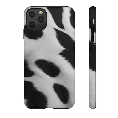 Chic Bovine Elegance Phone Case for iPhone 8–16 Pro Max, Pixel 5–8 Pro, Galaxy S10–S24 Ultra - Designed by Thalia