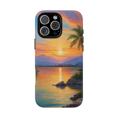 Sunset Serenade Phone Case for iPhone 8–16 Pro Max, Pixel 5–8 Pro, Galaxy S10–S24 Ultra - Designed by Thalia