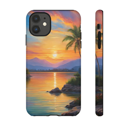 Sunset Serenade Phone Case for iPhone 8–16 Pro Max, Pixel 5–8 Pro, Galaxy S10–S24 Ultra - Designed by Thalia