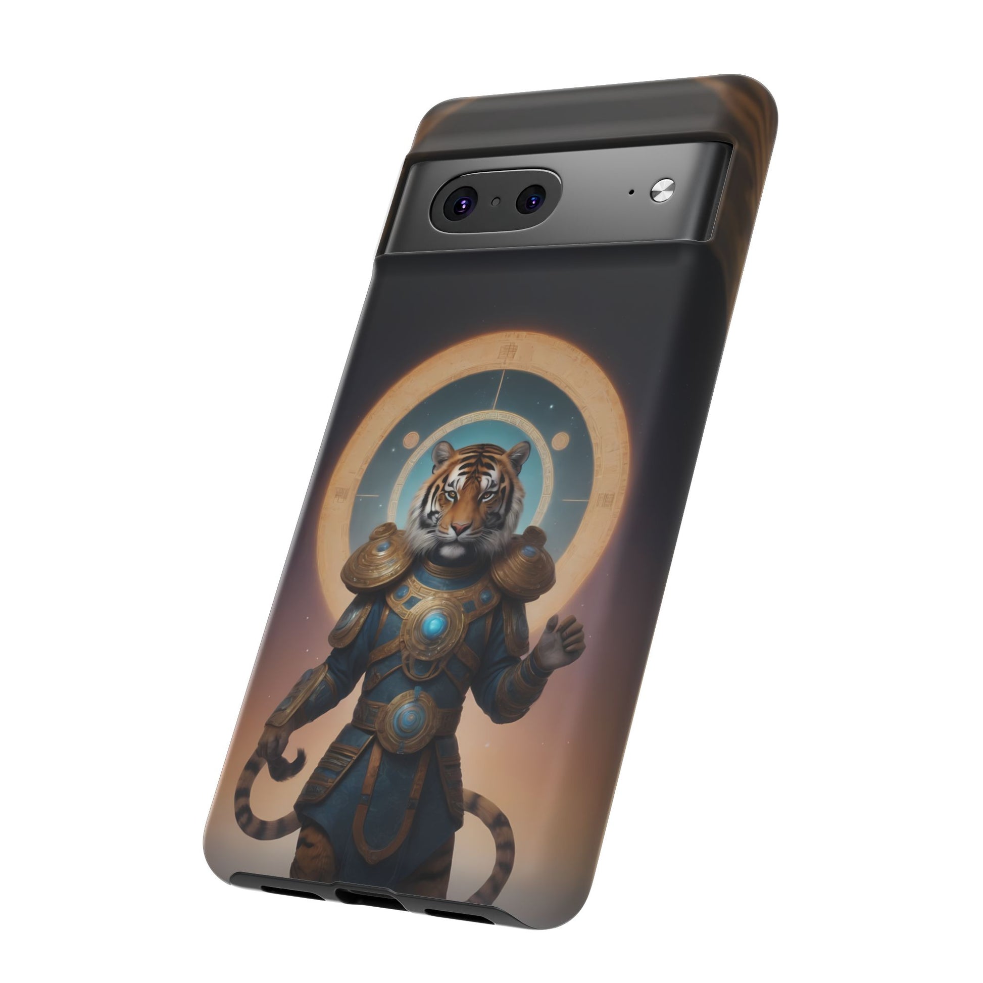 Chinese Zodiac Tiger Phone Case for Google Pixel 8 Pro, Pixel 8, Pixel 7, Pixel 6 Pro, Pixel 6, Pixel 5 5G - Designed by Thalia