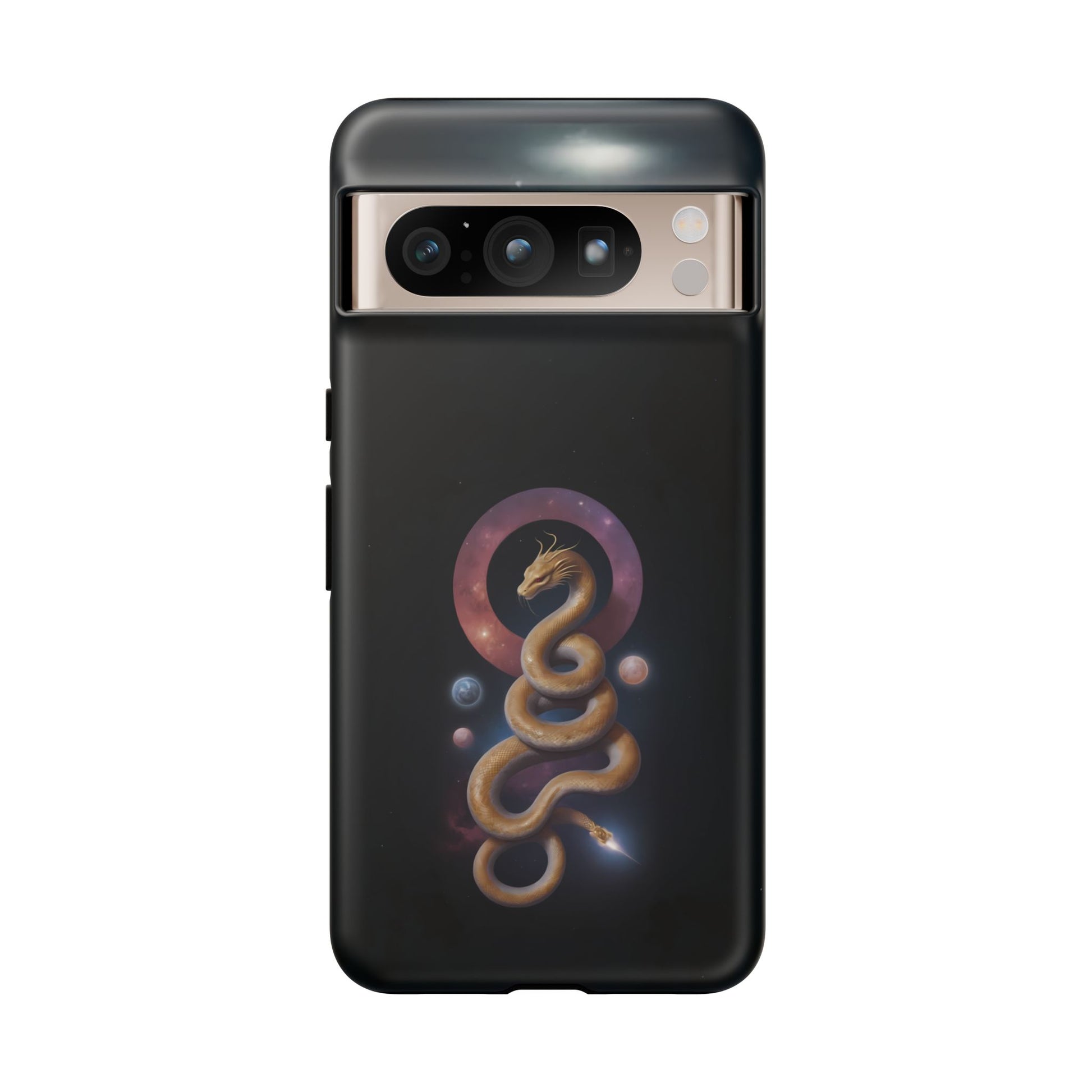 Chinese Zodiac Snake Custom Phone Case for iPhone 8–16 Pro Max, Pixel 5–8 Pro, Galaxy S10–S24 Ultra - Designed by Thalia