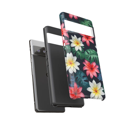 Hawaiian Flowers Phone Case for Google Pixel 8 Pro, Pixel 8, Pixel 7, Pixel 6 Pro, Pixel 6, Pixel 5 5G - Designed by Thalia