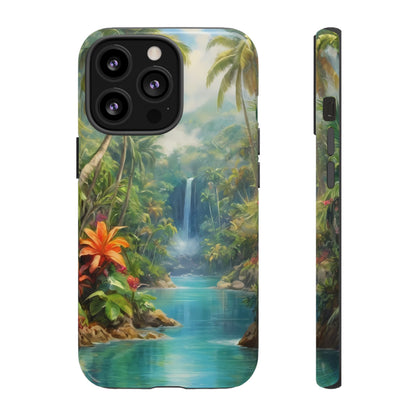 Tropical Paradise Phone Case for iPhone 8–16 Pro Max, Pixel 5–8 Pro, Galaxy S10–S24 Ultra - Designed by Thalia