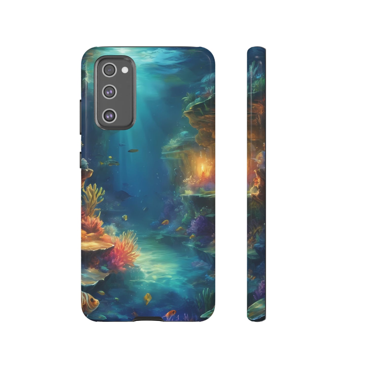 Oceanic Depths Custom Phone Case for Samsung Galaxy S10–S10 Plus, S20–S20 Ultra, S21, S22, S23, S24 Ultra - Designed by Thalia