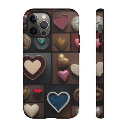 Love Button Phone Case for iPhone 8–16 Pro Max, Pixel 5–8 Pro, Galaxy S10–S24 Ultra - Designed by Thalia