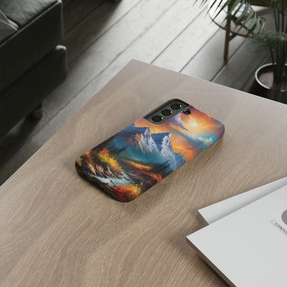 Mystic Mountains Phone Case for iPhone 8–16 Pro Max, Pixel 5–8 Pro, Galaxy S10–S24 Ultra - Designed by Thalia