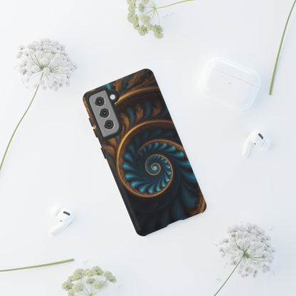 3D Fractal Custom Phone Case for Samsung Galaxy S10–S24 Ultra - Designed by Thalia