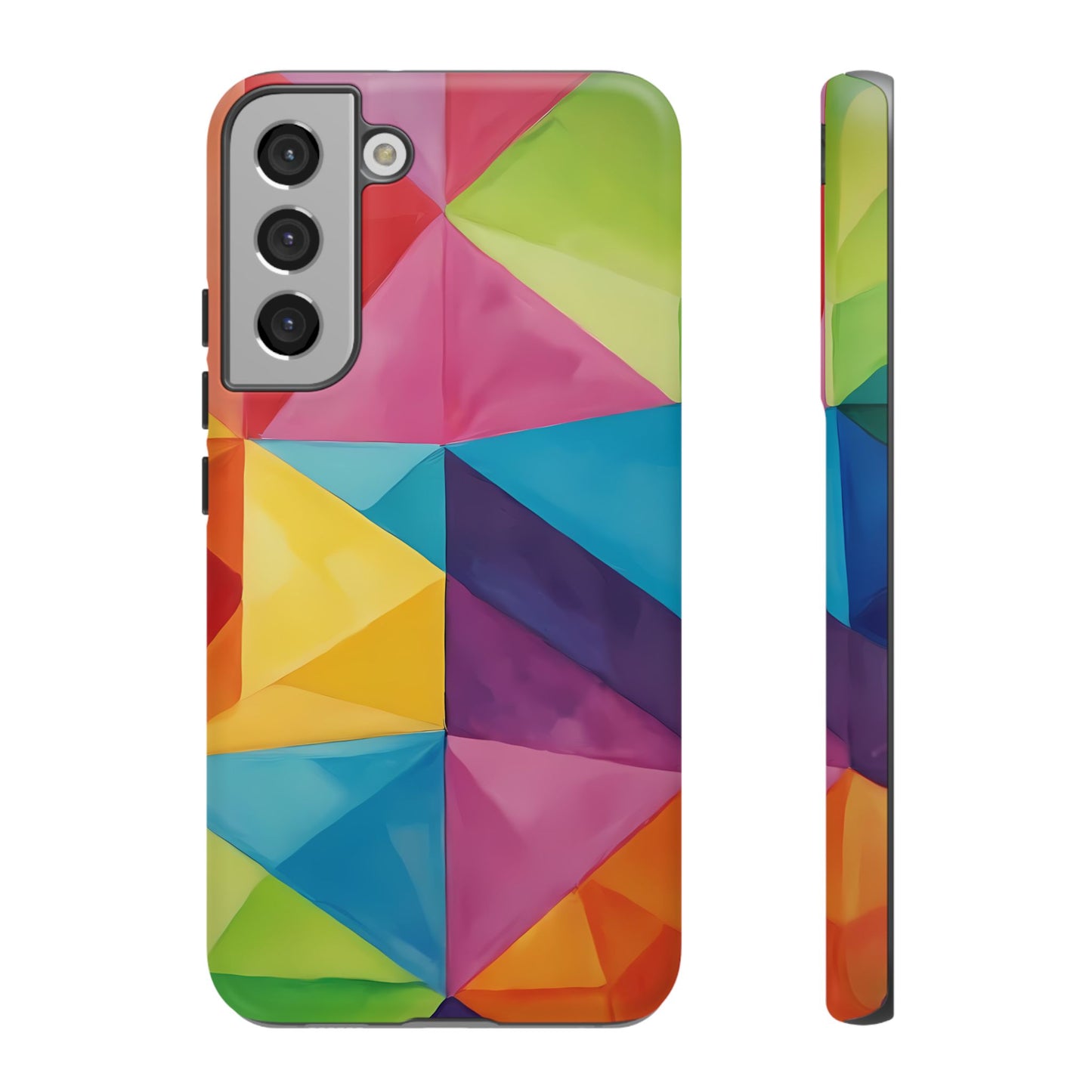 Geometric Play Phone Case for iPhone 8–16 Pro Max, Pixel 5–8 Pro, Galaxy S10–S24 Ultra - Designed by Thalia