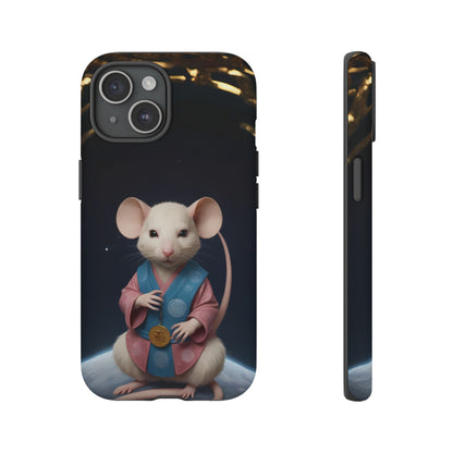 Chinese Zodiac Rat Phone Case for iPhone 8–16 Pro Max, iPhone 8 Plus–13 Mini, iPhone XS–XS Max, iPhone 11–14 Pro Max - Designed by Thalia