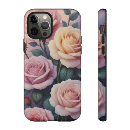 Bloom with Style - Roses Custom Phone Case for iPhone 8–16 Pro Max, iPhone 8 Plus–13 Mini, iPhone XS–XS Max, iPhone 11–14 Pro Max - Designed by Thalia