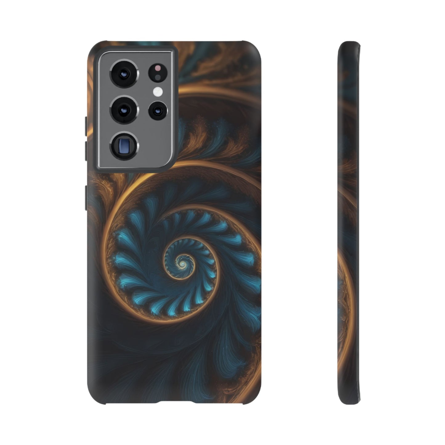 3D Fractal Custom Phone Case for Samsung Galaxy S10–S24 Ultra - Designed by Thalia