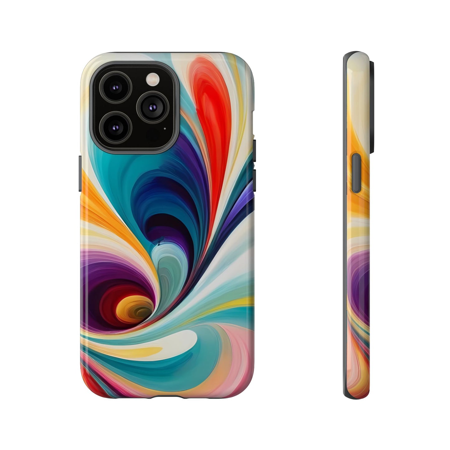 Abstract Elegance Phone Case for iPhone 8–16 Pro Max, Pixel 5–8 Pro, Galaxy S10–S24 Ultra - Designed by Thalia