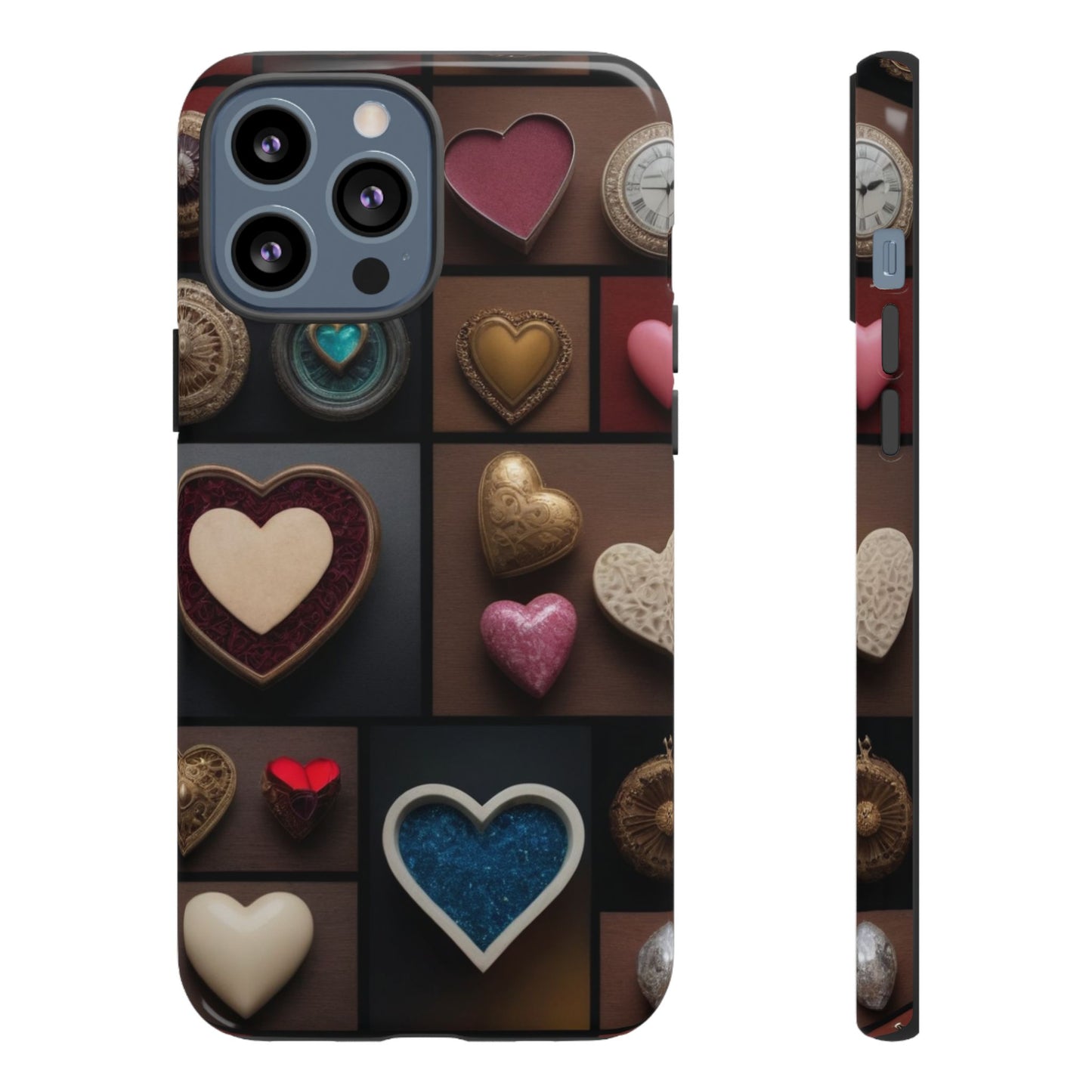 Love Button Phone Case for iPhone 8–16 Pro Max, Pixel 5–8 Pro, Galaxy S10–S24 Ultra - Designed by Thalia