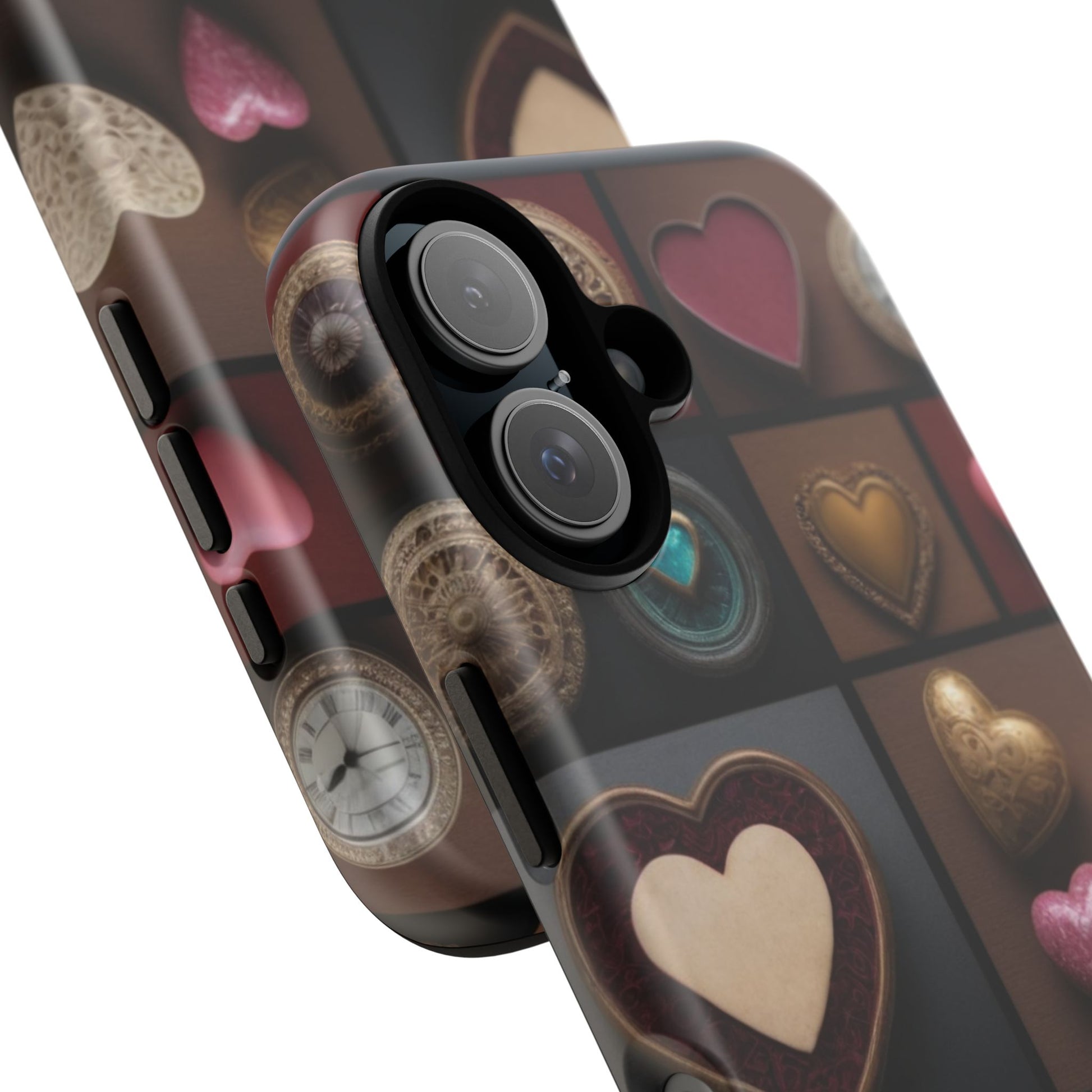 Love Button Phone Case for iPhone 8–16 Pro Max, iPhone 8 Plus–13 Mini, iPhone XS–XS Max, iPhone 11–14 Pro Max - Designed by Thalia