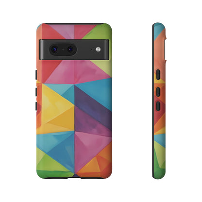 Geometric Play Phone Case for iPhone 8–16 Pro Max, Pixel 5–8 Pro, Galaxy S10–S24 Ultra - Designed by Thalia