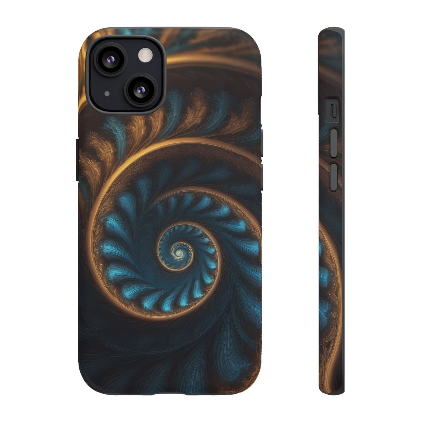 3D Fractal Phone Case for iPhone 8–16 Pro Max, Pixel 5–8 Pro, Galaxy S10–S24 Ultra - Designed by Thalia