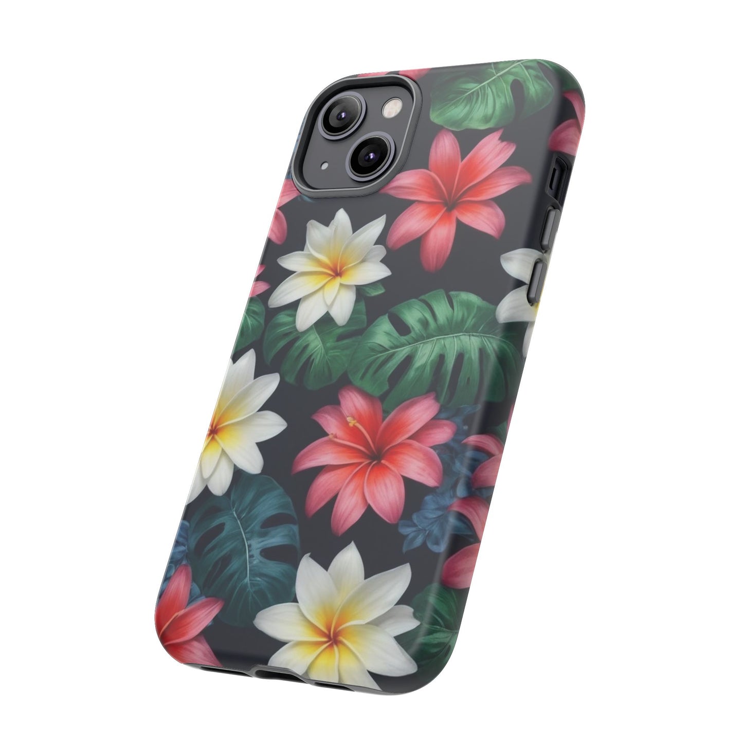 Hawaiian Flowers Phone Case for iPhone 8–16 Pro Max, iPhone 8 Plus–13 Mini, iPhone XS–XS Max, iPhone 11–14 Pro Max - Designed by Thalia