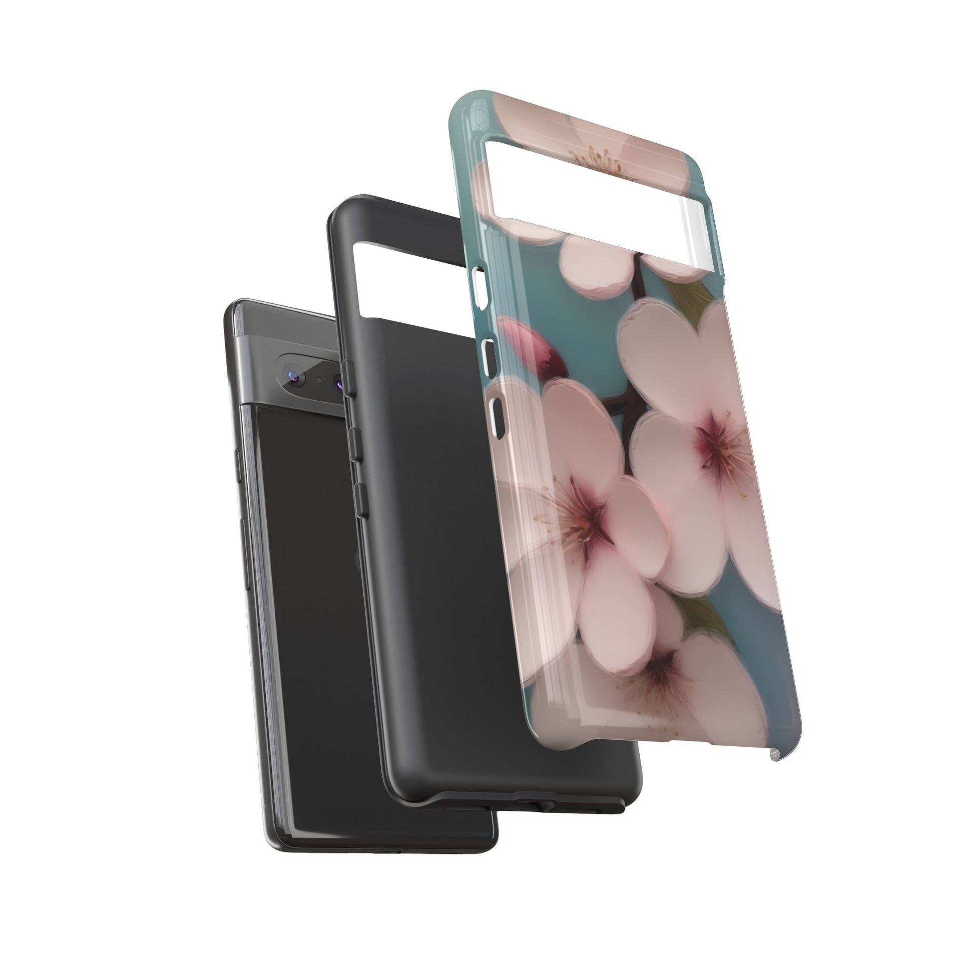 Cherry Blossom Custom Phone Case for Google Pixel 8 Pro, Pixel 8, Pixel 7, Pixel 6 Pro, Pixel 6, Pixel 5 5G - Designed by Thalia