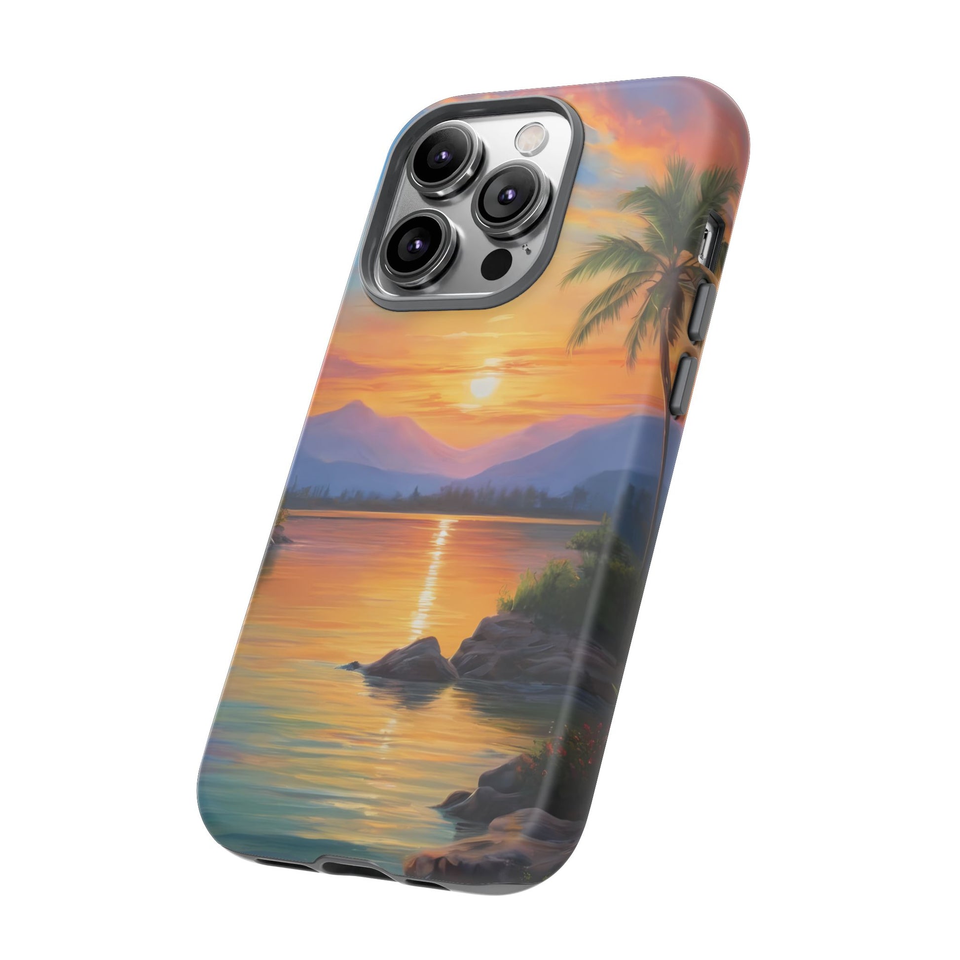 Sunset Serenade Phone Case for iPhone 8–16 Pro Max, Pixel 5–8 Pro, Galaxy S10–S24 Ultra - Designed by Thalia