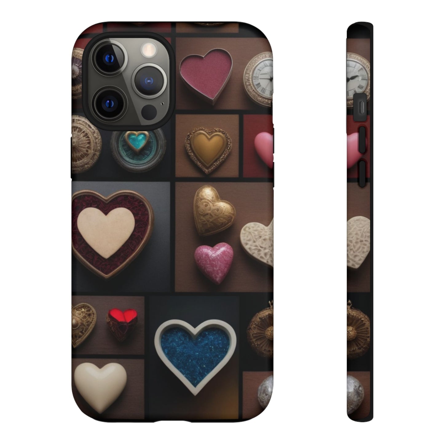 Love Button Phone Case for iPhone 8–16 Pro Max, Pixel 5–8 Pro, Galaxy S10–S24 Ultra - Designed by Thalia