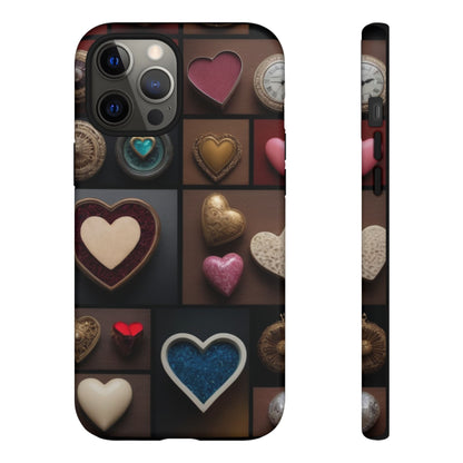 Love Button Phone Case for iPhone 8–16 Pro Max, iPhone 8 Plus–13 Mini, iPhone XS–XS Max, iPhone 11–14 Pro Max - Designed by Thalia