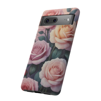 Bloom with Style - Roses Phone Case for iPhone 8–16 Pro Max, Pixel 5–8 Pro, Galaxy S10–S24 Ultra - Designed by Thalia