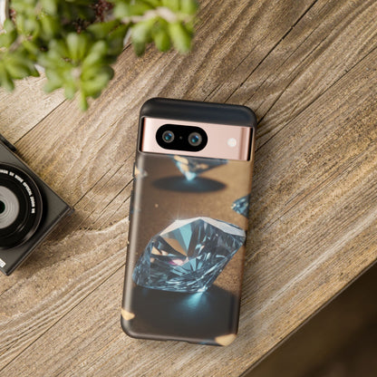 Raining Diamonds Phone Case for Google Pixel 8–Pixel 8 Pro, Pixel 7, Pixel 6 Pro, Pixel 6, Pixel 5 5G - Designed by Thalia