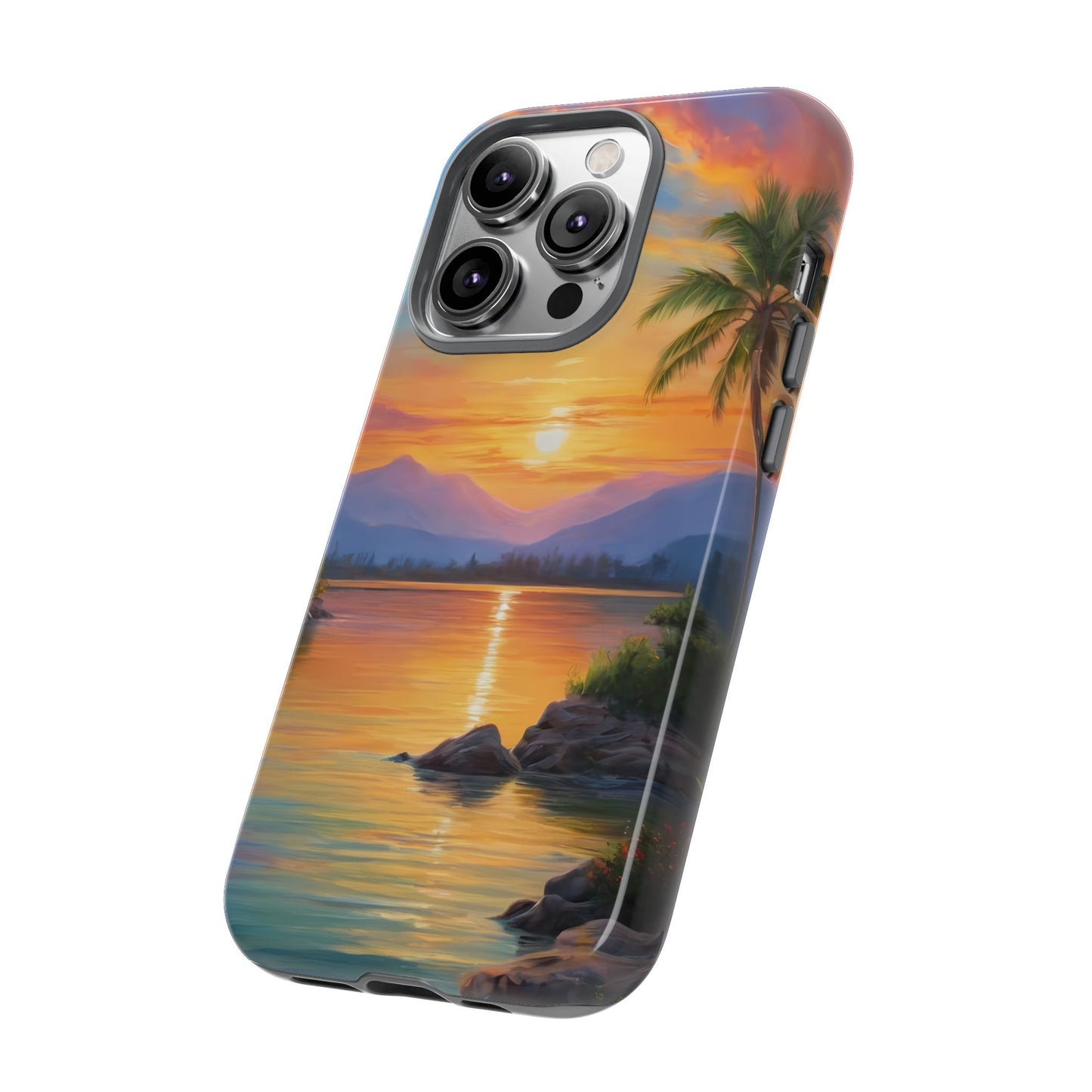 Sunset Serenade Phone Case for iPhone 8–16 Pro Max, Pixel 5–8 Pro, Galaxy S10–S24 Ultra - Designed by Thalia