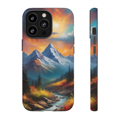 Mystic Mountains Phone Case for iPhone 8–16 Pro Max, Pixel 5–8 Pro, Galaxy S10–S24 Ultra - Designed by Thalia