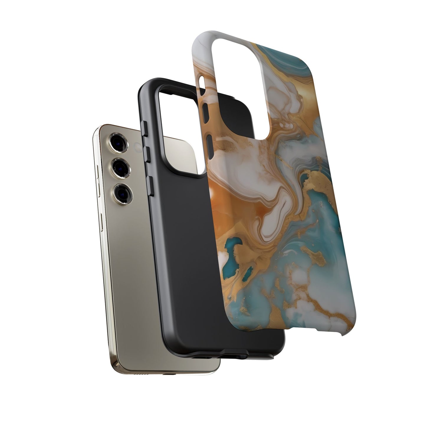 Marble Hues Phone Case for iPhone 8–16 Pro Max, Pixel 5–8 Pro, Galaxy S10–S24 Ultra - Designed by Thalia