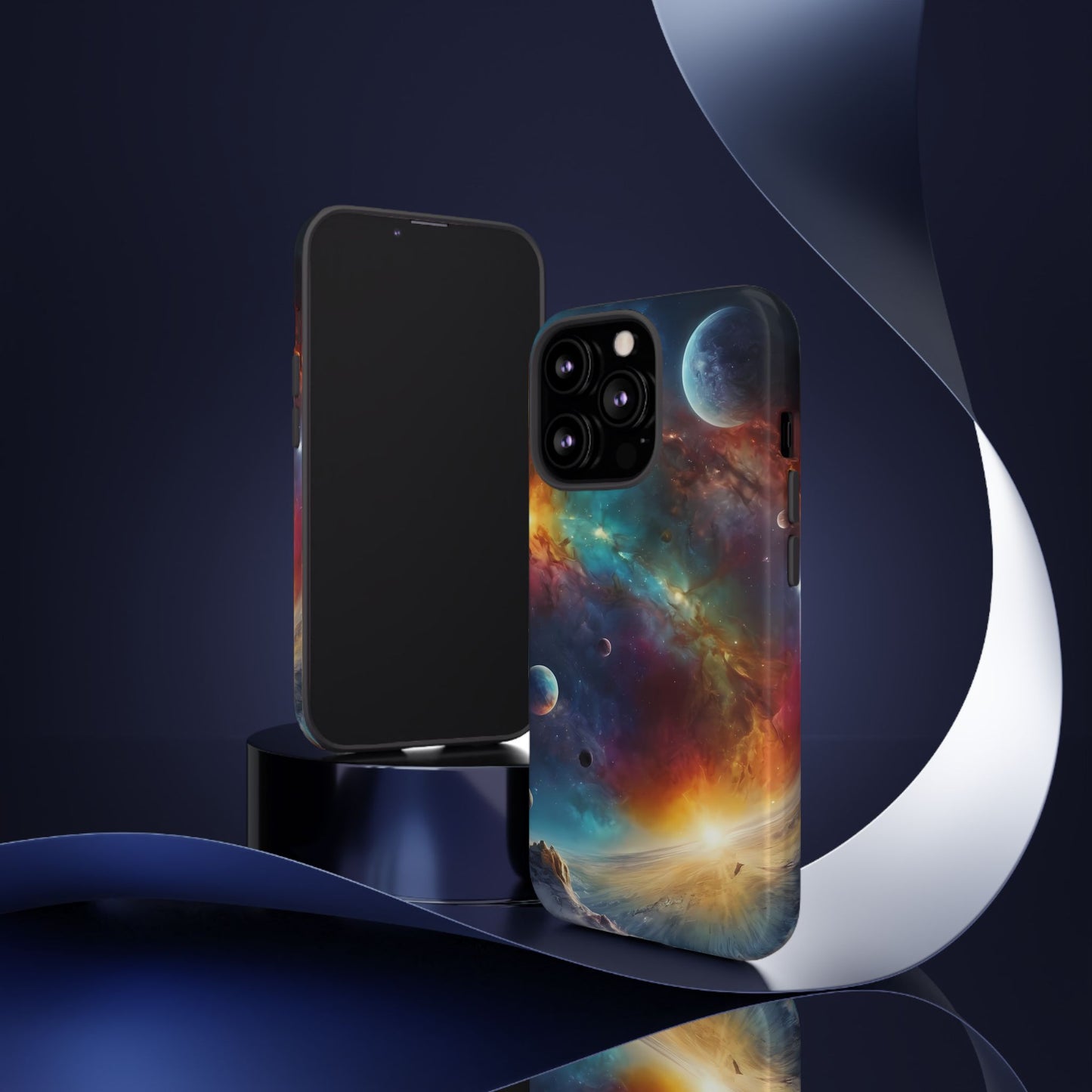 Cosmic Voyage Phone Case for iPhone 8–16 Pro Max, Pixel 5–8 Pro, Galaxy S10–S24 Ultra - Designed by Thalia