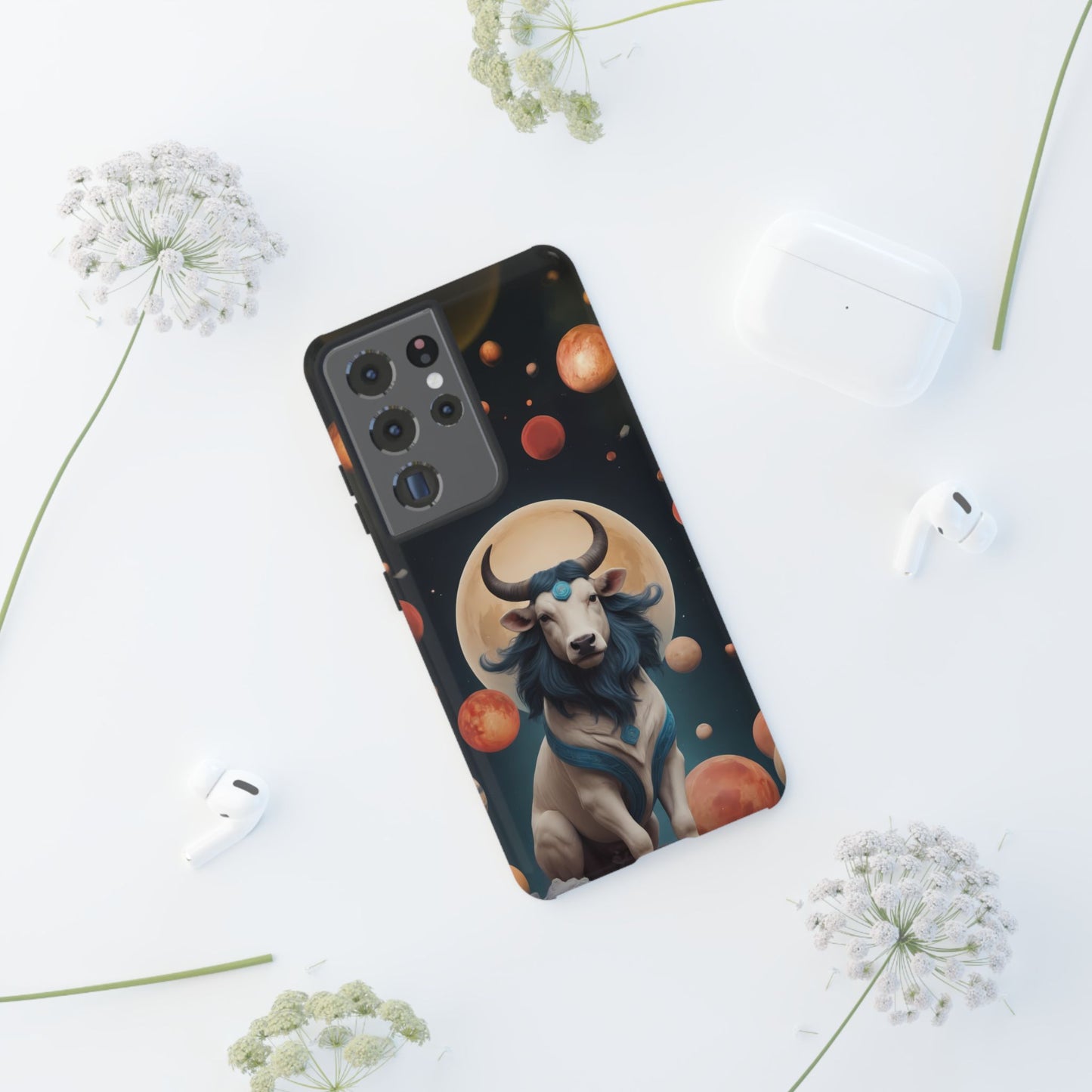 Chinese Zodiac Ox Custom Phone Case for Samsung Galaxy S10–S24 - Designed by Thalia