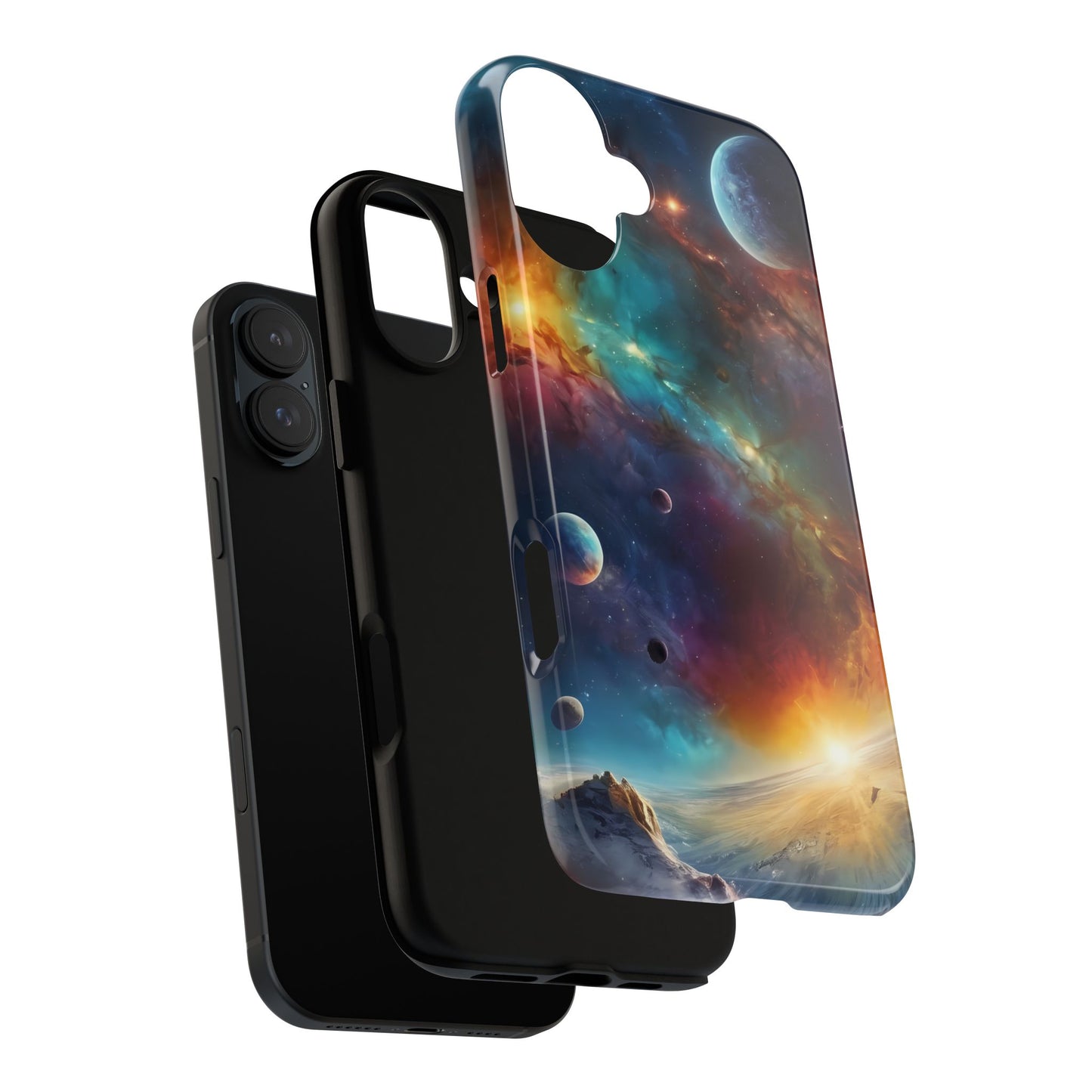 Cosmic Voyage Phone Case for iPhone 8–16 Pro Max, Pixel 5–8 Pro, Galaxy S10–S24 Ultra - Designed by Thalia