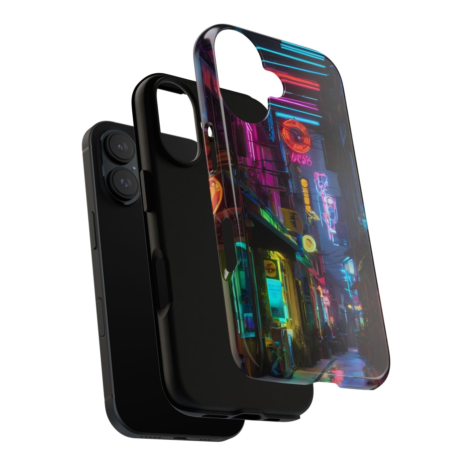 Electric Neon Phone Case for iPhone 8–16 Pro Max, iPhone 8 Plus–13 Mini, iPhone XS–XS Max, iPhone 11–14 Pro Max - Designed by Thalia