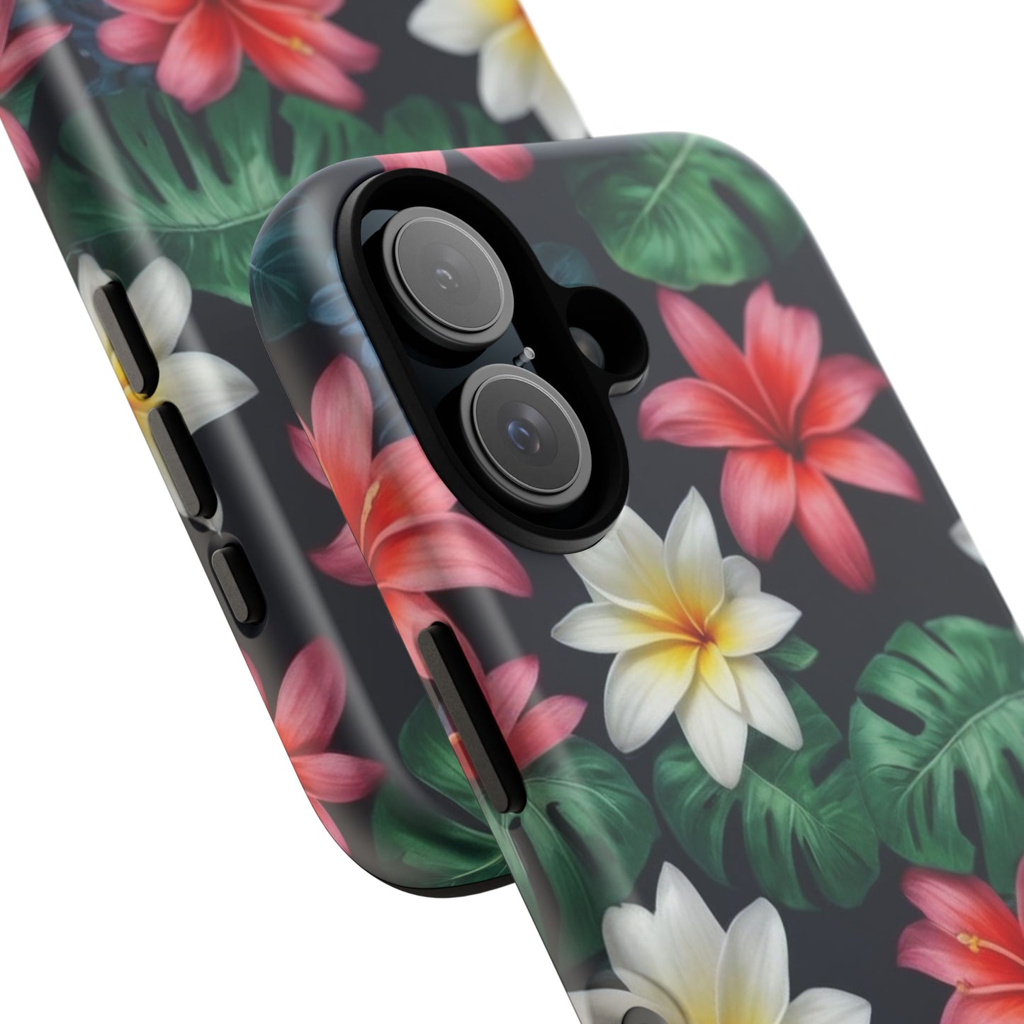 Hawaiian Flowers Phone Case for iPhone 8–16 Pro Max, iPhone 8 Plus–13 Mini, iPhone XS–XS Max, iPhone 11–14 Pro Max - Designed by Thalia