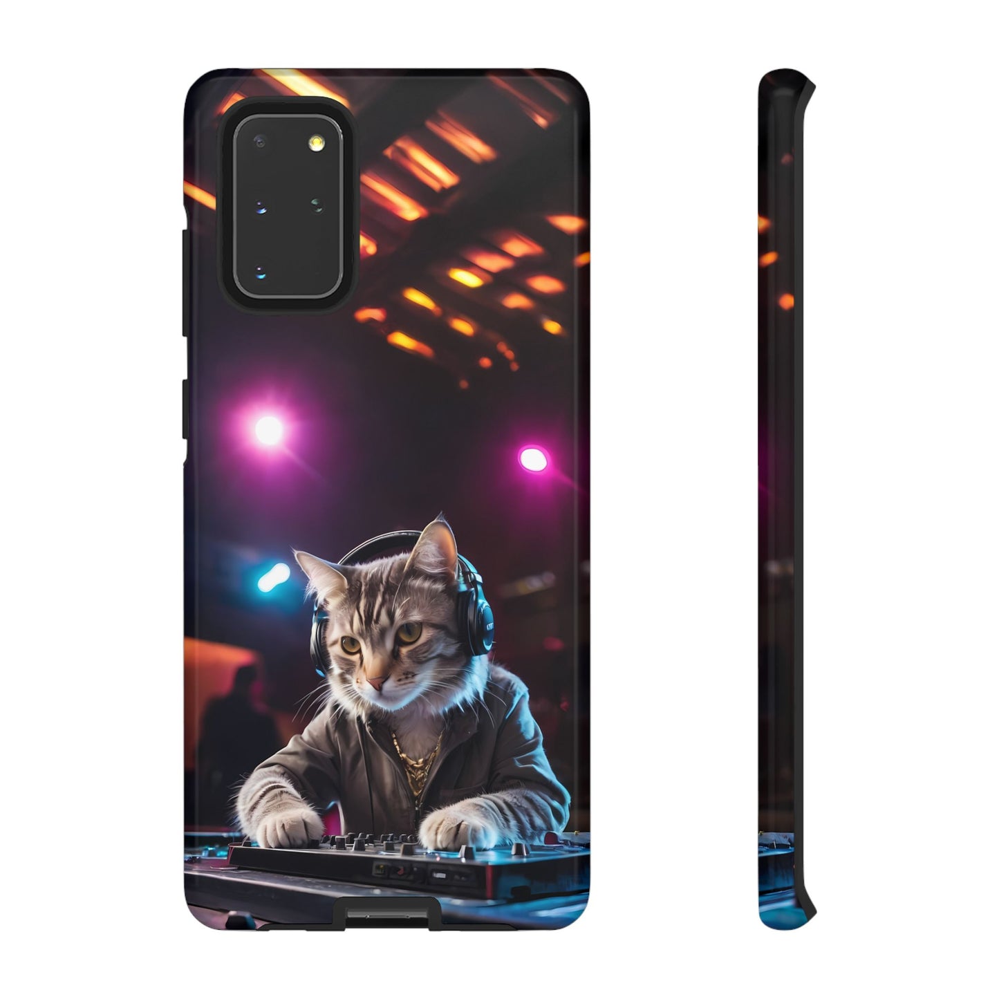 DJ Kitty Phone Case for iPhone 8–16 Pro Max, Pixel 5–8 Pro, Galaxy S10–S24 Ultra - Designed by Thalia