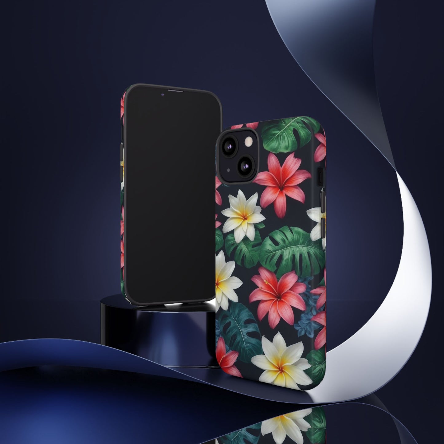 Hawaiian Flowers Phone Case for iPhone 8–16 Pro Max, iPhone 8 Plus–13 Mini, iPhone XS–XS Max, iPhone 11–14 Pro Max - Designed by Thalia