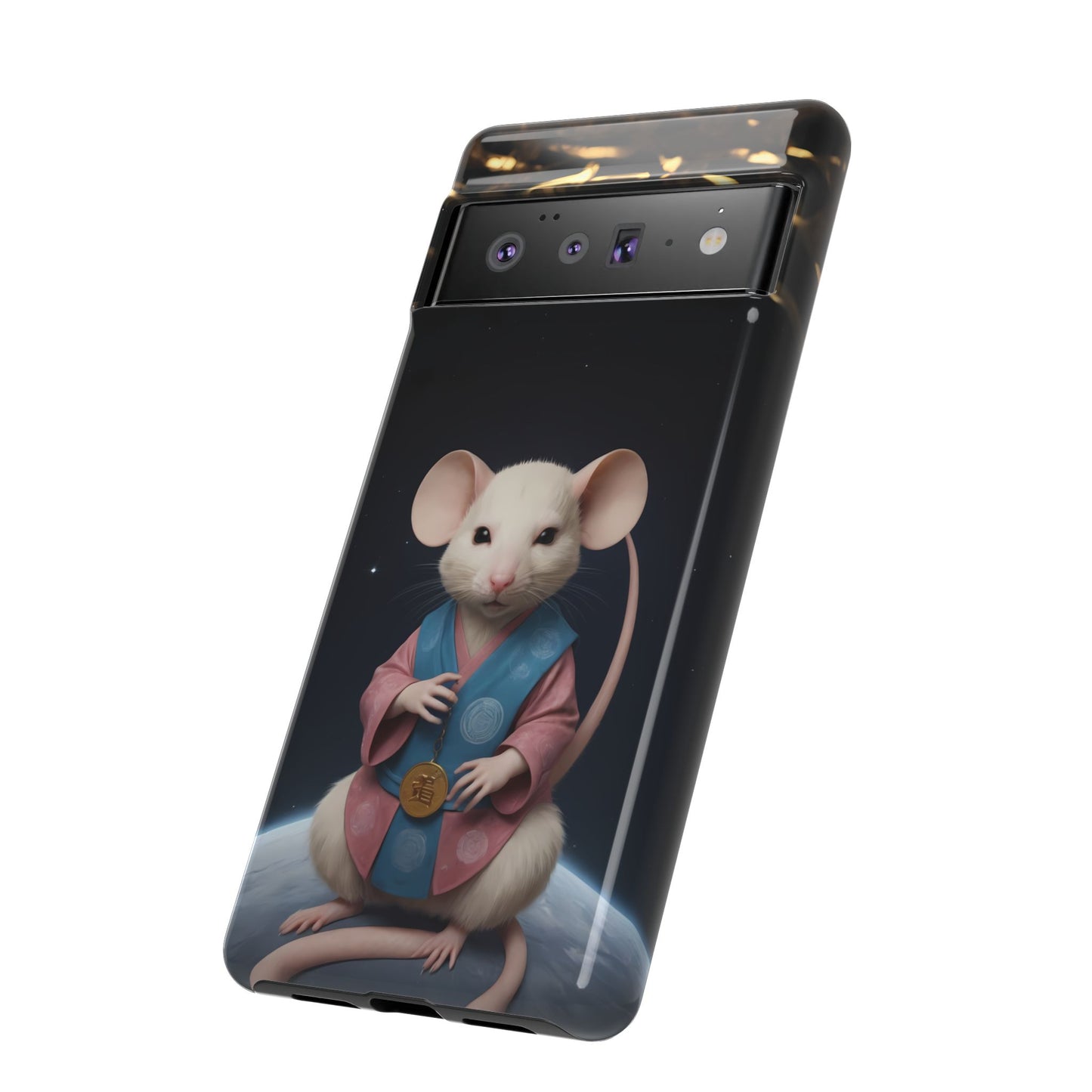 Chinese Zodiac Rat Phone Case for Google Pixel 8 Pro, Pixel 8, Pixel 7, Pixel 6 Pro, Pixel 6, Pixel 5 5G - Designed by Thalia