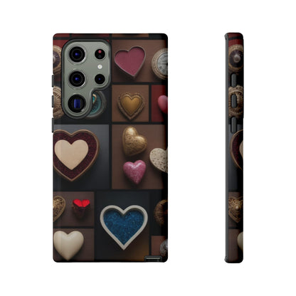 Love Button Phone Case for iPhone 8–16 Pro Max, Pixel 5–8 Pro, Galaxy S10–S24 Ultra - Designed by Thalia