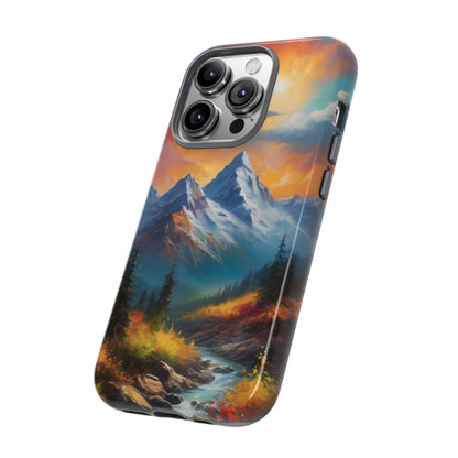 Mystic Mountains Phone Case for iPhone 8–16 Pro Max, Pixel 5–8 Pro, Galaxy S10–S24 Ultra - Designed by Thalia