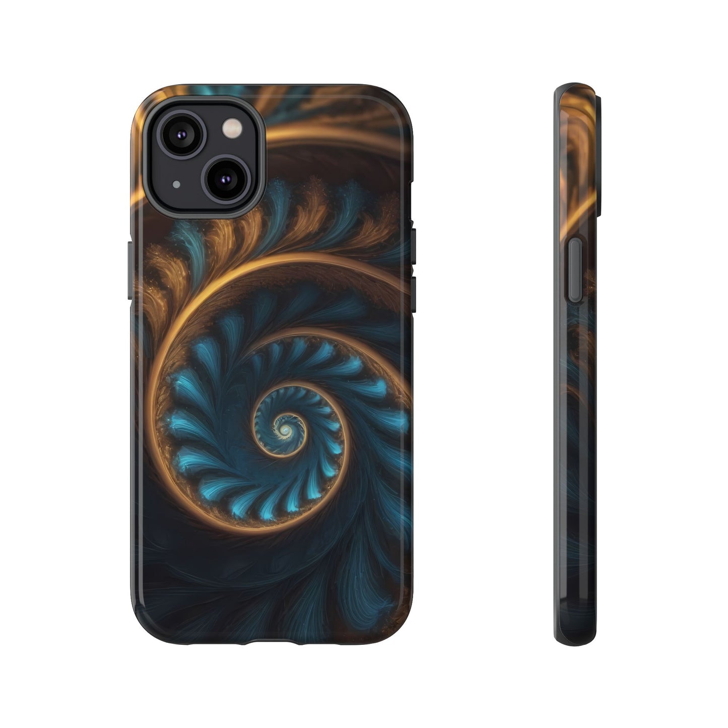 3D Fractal Phone Case for iPhone 8–16 Pro Max, Pixel 5–8 Pro, Galaxy S10–S24 Ultra - Designed by Thalia